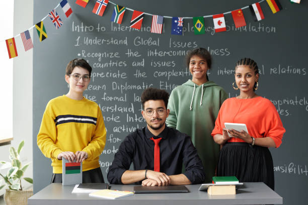 Teacher with students in the classroom