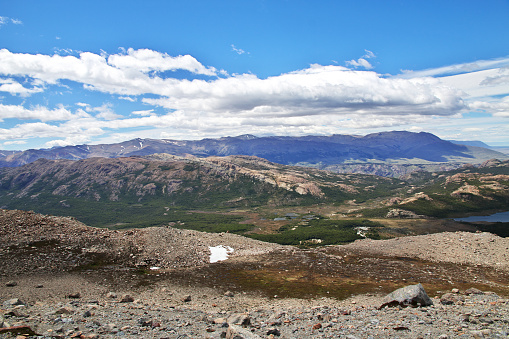 The panorama view close Fitz Roy in El Chalten, Patagonia, Argentina