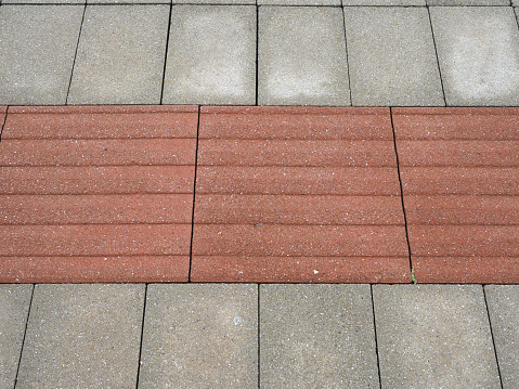 tactile paving surface for the vision empaired