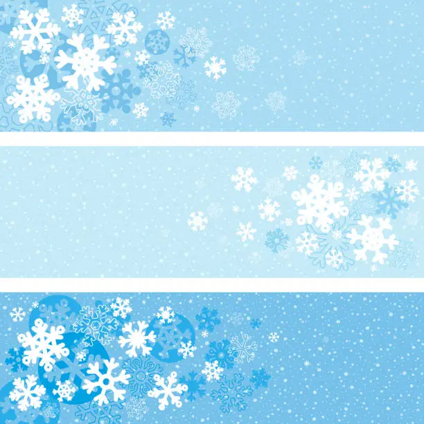 Vector illustration of Christmas banners