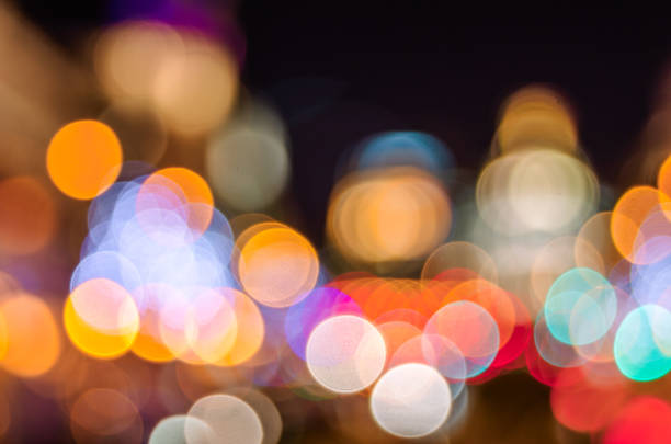 istock Defocused street Christmas lights 1768245191