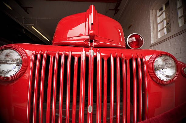 istock Old-Fashioned Fire Truck Grill 176824806