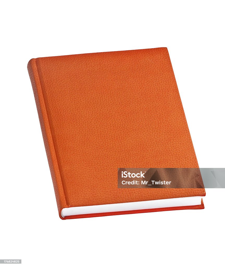 Livro com capa de laranja - Foto de stock de Acessório royalty-free