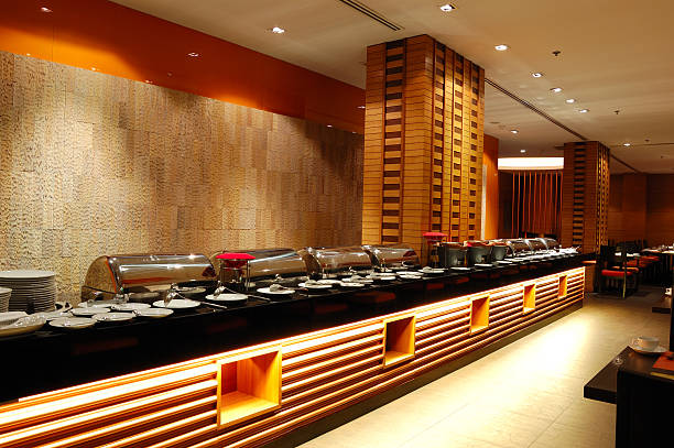 istock Modern restaurant interior in night illumination, Pattaya, Thailand 176824938
