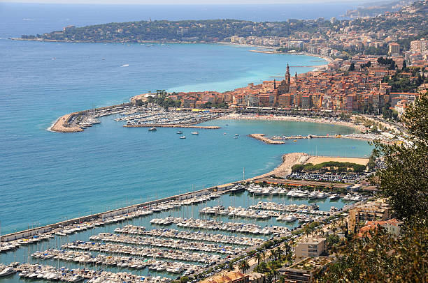 istock France. Panorama of Menton Bay 176825135