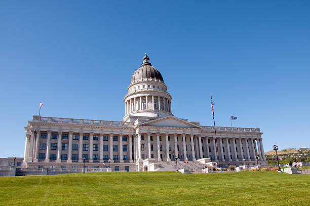 istock Utah State Capitol Building Against a Clear Blue Sky 176825286