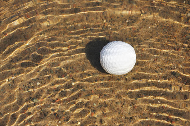 istock Golf Ball in a Water Hazard 176825516