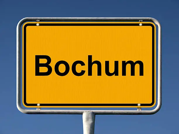"Common city sign of Bochum, Germany"