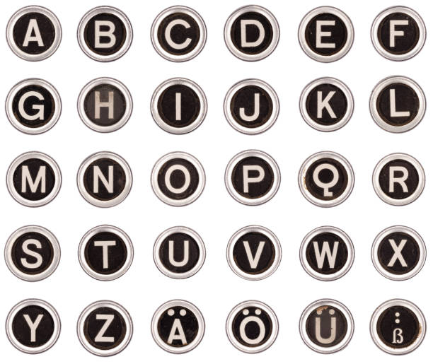 istock old typewriter alpabet and letters abc 176826488