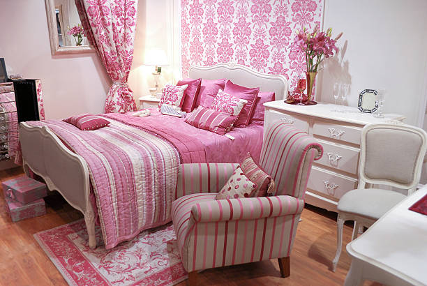 istock Pink woman interior bedroom 176826890