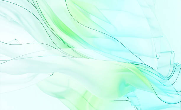 istock Image of soft glass overlapping like fabric, beautiful abstract background with 3D rendering 1768269248