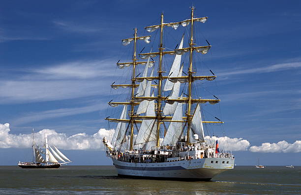 istock Tallship leaving Eemshaven 176827715