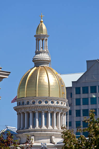 nova jersey capitol building, trenton - new jersey trenton new jersey state capitol building government - fotografias e filmes do acervo