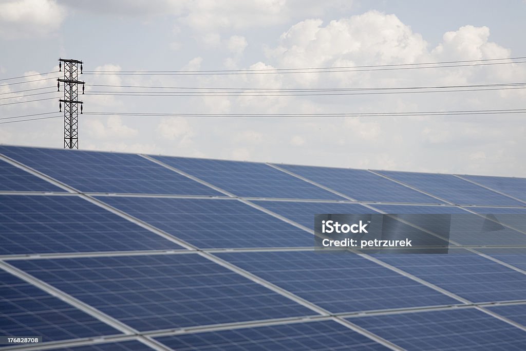 Solar power station - Lizenzfrei Aluminium Stock-Foto