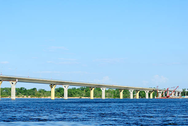 istock Bridge on the river Volga, Russia 176829467