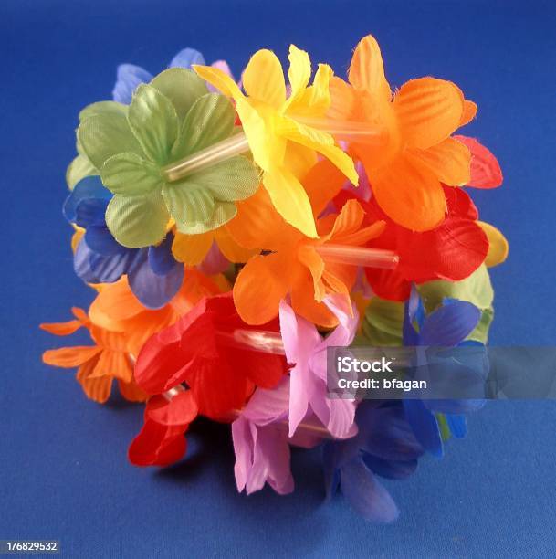 Plástico Flor Lei Foto de stock y más banco de imágenes de Plástico - Plástico, Flor, Cultura hawaiana