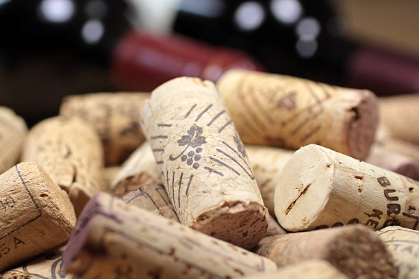 istock Corks in a heap of red wine 176829882