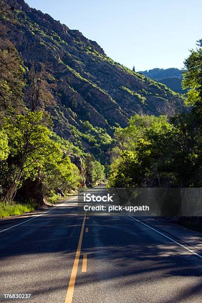 Canyon Road Stock Photo - Download Image Now - Canyon, Dividing Line - Road Marking, Horizontal