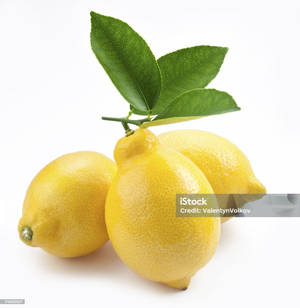 High-quality photo ripe lemons. High-quality photo ripe lemons on a white background. Beauty Stock Photo