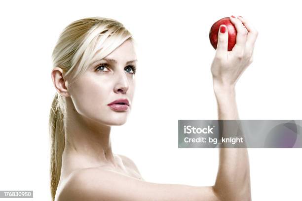 Apple On The Hand Stock Photo - Download Image Now - Adult, Adults Only, Apple - Fruit