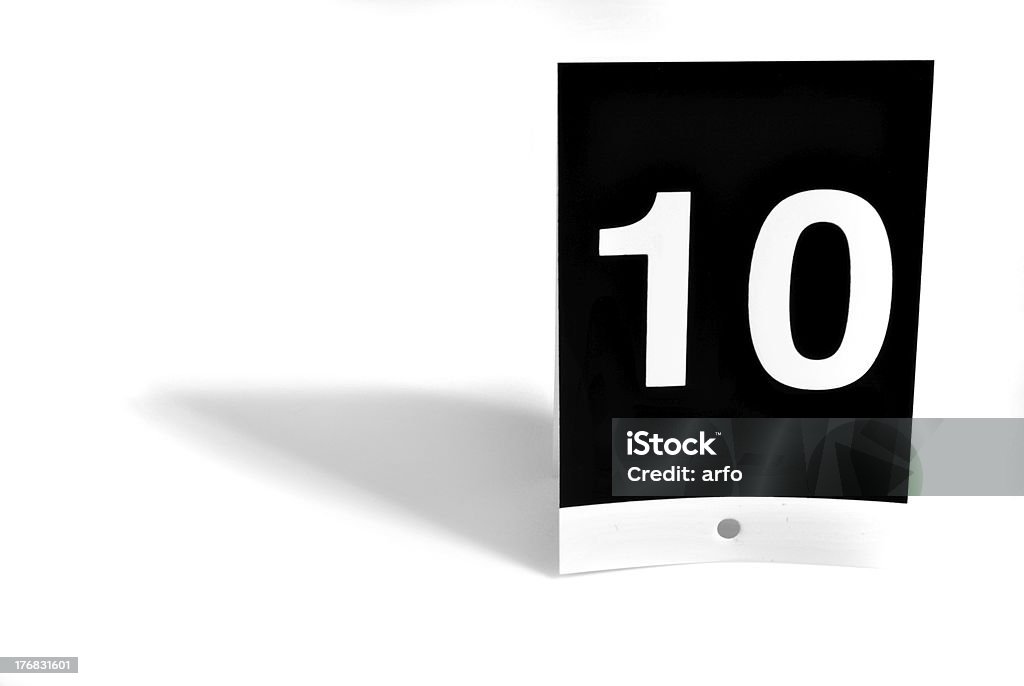 Number 10 number 10 Number 10 Stock Photo