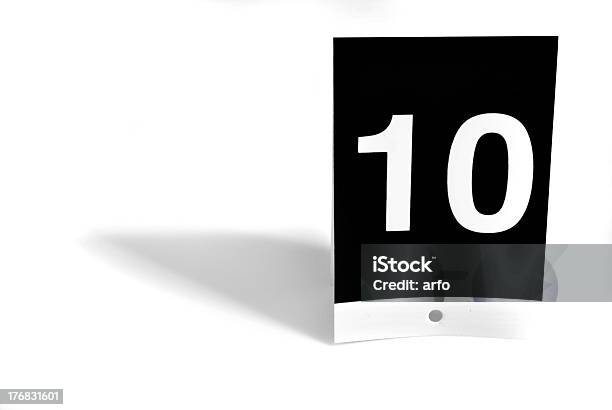 Number 10 Stock Photo - Download Image Now - Number 10, Photography, Shadow