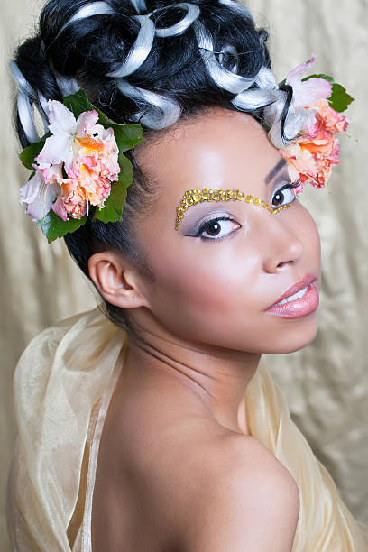 istock Beautiful young girl with fantasy makeup 176832061