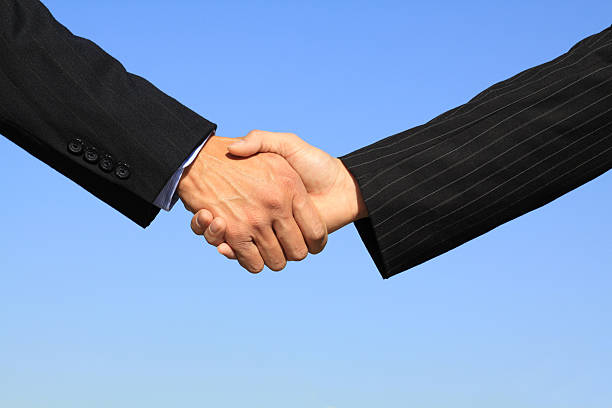 Business Handshake Closing the deal stock photo