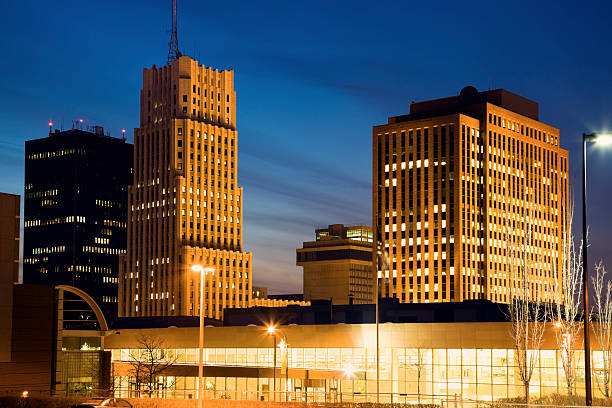 Skyline of Akron Skyline of Akron, Ohio, USA akron ohio stock pictures, royalty-free photos & images