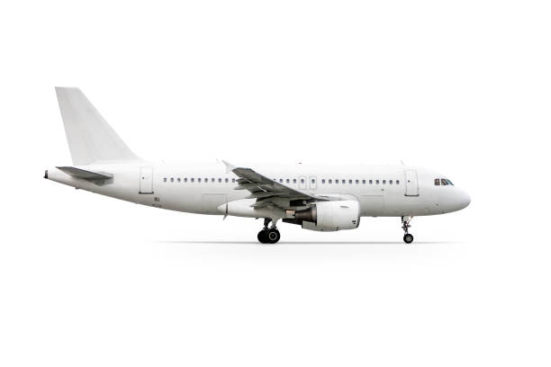 istock Modern passenger airliner isolated on white background 1768327323