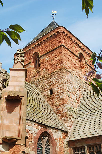 istock whitekirk church tower with weathervane 176833707