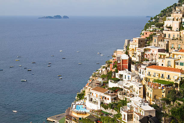 Almafi Coast in summer stock photo