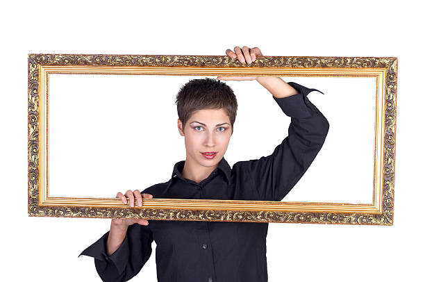 istock Girl portrait with frame 176833877