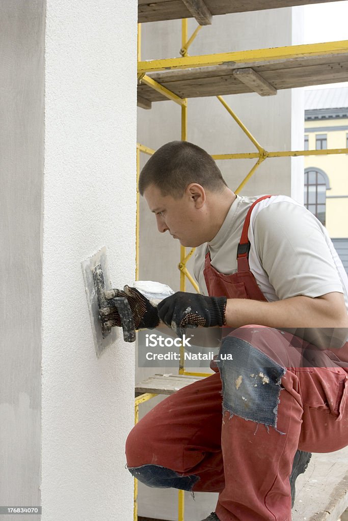 plasterer - Foto stock royalty-free di Ambientazione esterna