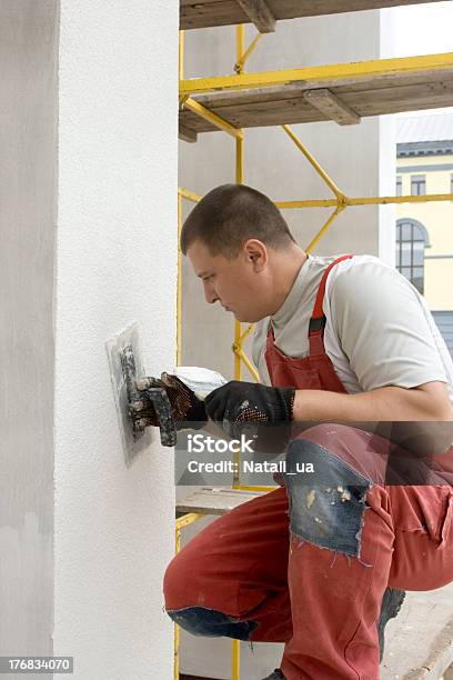 Plasterer - Fotografie stock e altre immagini di Ambientazione esterna - Ambientazione esterna, Ambientazione interna, Architettura