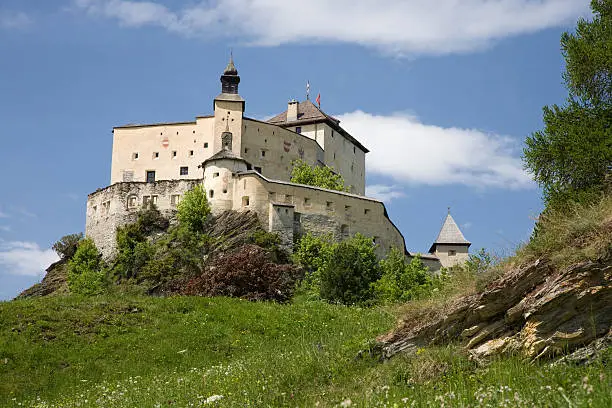 "The castle Tarasp in Graubuenden, Switzerland"