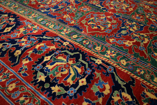 Old ottoman carpet background