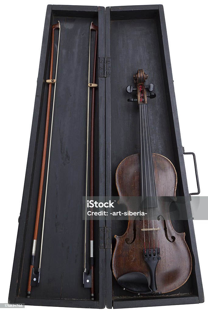 Antica violino - Foto stock royalty-free di Albero di legno duro