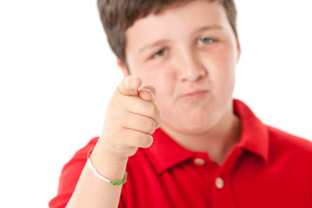 istock Boy Pointing His Finger Closeup Headshot 176834804