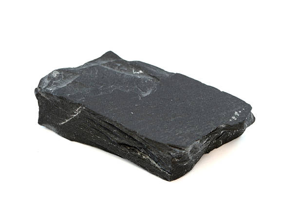 istock Isolated sample of Black Slate 176835172