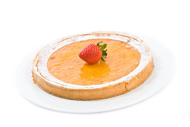 istock Lemon Tart Isolated on White 176835436