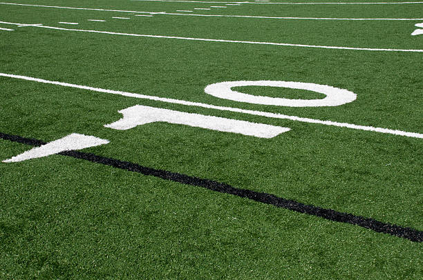 istock Ten Yard Line at High School Football Stadium 176835545
