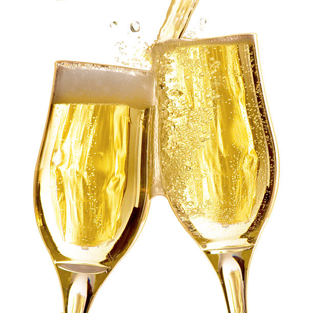 istock Pair of champagne flutes 176835560
