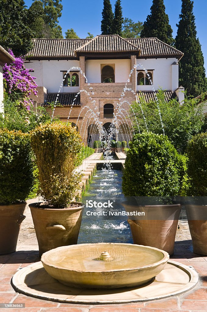 Generalife in Alhambra "A part of the Alhambra called Generalife, in Granada, Spain" Alhambra - Spain Stock Photo