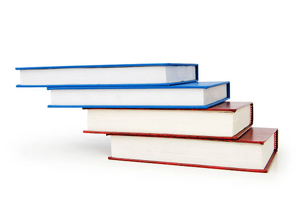 istock Stack of books isolated on the white background 176836595