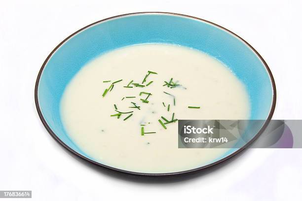 한 비시스와즈 수프 수프 흰색 배경에 대한 스톡 사진 및 기타 이미지 - 흰색 배경, 감자 수프, 컷아웃