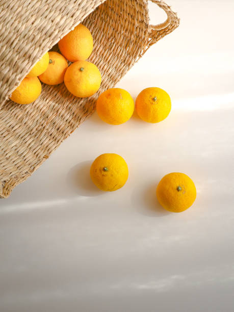 istock Oranges and a Rattan Basket 1768368451