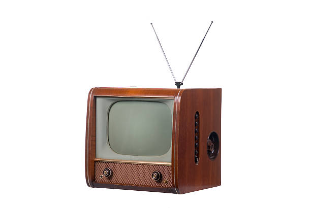 istock Vintage TV with antenna 176837341