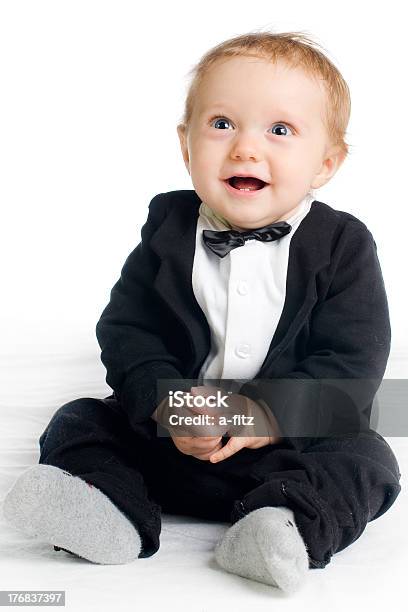 Sweet Baby In Tailcoat Stock Photo - Download Image Now - Attitude, Baby - Human Age, Beautiful People