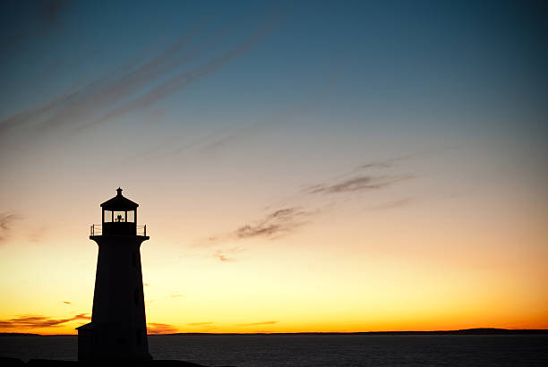 istock Peggy's Cove Lighthouse at Night 176837823